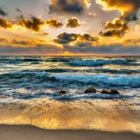 Морской гипно-закат в Израиле :: Сергей Савич