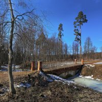 Воскресенский Ново-Иерусалимский монастырь.(весна в монастырском парке) :: юрий макаров