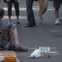 Профессия - нищий с кроликом :: Александр фотостраничка