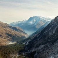 Баксанская долина. Всякий раз, когда я вижу этот пейзаж, за спиной вырастают крылья.. :: Anna Lipatova