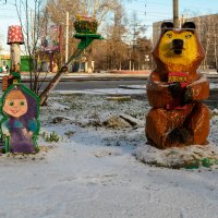 Снегопад в апреле :: Сергей Черепанов