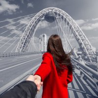 Follow Me, Живописный мост, Москва :: Sergey Tyulev