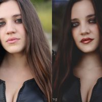 загадочная (до и после) :: Veronika G