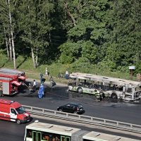 Пожар автобуса на Варшавском шоссе (9) :: Николай Ефремов