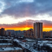 Закат , вид из моего окна . :: Светлана Гаевская