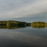 Карелия. Озеро. Радуга :: Алексей Складчиков