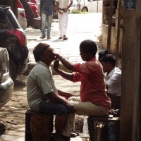 Уличный парикмахер Мумбай Индия. :: maikl falkon 