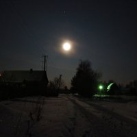 Зима, деревня, ночь... :: Елена Солнечная