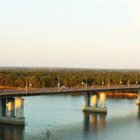 Летный вечер...Барнаульский мост..... :: Nadezhda Ulitina