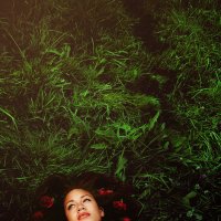 Портрет девушки в траве :: Оксана Дольна