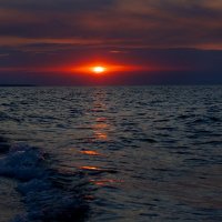 закат на Азовском море :: Олеся Шаповалова