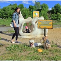 В ДиноПарке Острава и на детской площадке "части динозавров", а дети вполне довольны...:-) :: Dana Spissiak