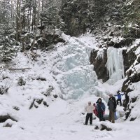 Замерзший водопад Жанецкий Гук (2) :: Anatol Dzhygyr