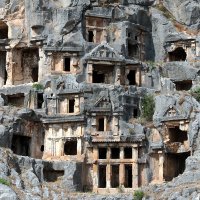 город мертвых, скала , Турция :: виктор омельчук