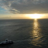 Закат зимой в Карибском море. :: Владимир Смольников