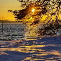 sunset on the lake :: Dmitry Ozersky