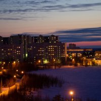 Ночной пейзаж. Вид с моего балкона :: Светлана Кулешова