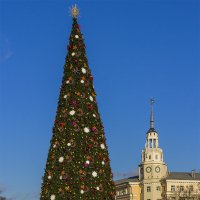 Новогодняя елка на площади :: Юрий Стародубцев