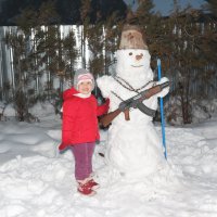 снеговик на посту :: Alima Назарова