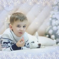Детки и Хаски в новогодней сказке :: Лидия Орембо