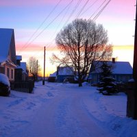 Зимнее утро в деревне :: Татьяна Ломтева