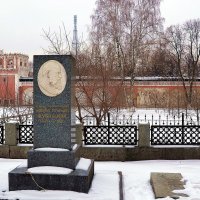 Памятник Н.Е. Жуковскому на могиле в Донском монастыре :: Владимир Болдырев