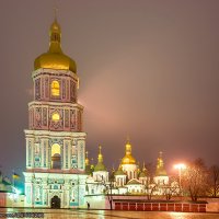Колокольня Софийского собора - Киев (ночной вариант) :: Богдан Петренко