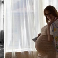 Беременная девушка, студийная съемка :: Арина Дмитриева