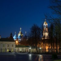 ночь- вид на Лавру Святого Сергия :: Александр Беляков
