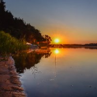 Восход на Истринском водохранилище :: Dmitry Yushkov
