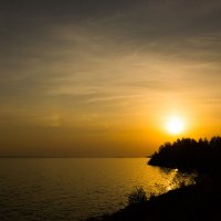 Закат на Горьковском водохранилище :: Александр Агеев