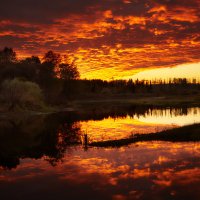 Закат на озерне :: Дмитрий Булатов