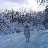 ...и вдруг из-за поворота снегурочка-пенсионерка... :: Zhanna Yrkovskaua 