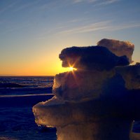 Зимний закат на Балтике :: Марина Кузнецова