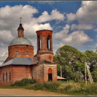 Церковь Богоявления Господня в Парфеново. :: Дмитрий Анцыферов