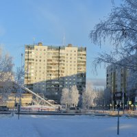 зимняя заснежиность на центральной площади :: Михаил Плецкий