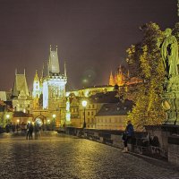 Прага, Карлов мост, Вечер :: Павел Дунюшкин