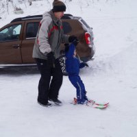 Первые шаги на горных лыжах! :: Серж Поветкин