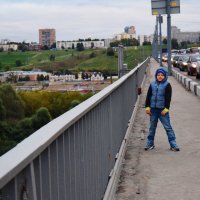 Сын. Мост через Нижегородскую стрелку :: Варвара Варвара
