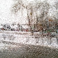 пейзаж через ледяной дождь на окне :: Александр Прокудин