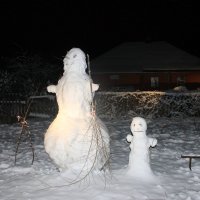 Снежный человек.... с сыночком. :: Валентина ツ ღ✿ღ
