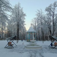 Утро в  зимнем парке. :: Валентина Удачина