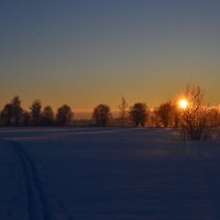 Зимний закат :: виктория иванова