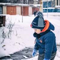 Первый раз по снегу :: Дмитрий Стёпин