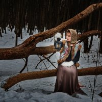 Творческая детская съемка "Аленушка в темном  лесу" :: Татьяна Сафронова