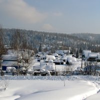Белыми сугробами лег на крыши снег :: Нина северянка