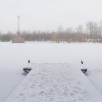 Зимнее безмолвие Большого Пруда Екатерининский Парк :: Александр Кислицын
