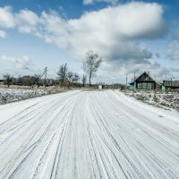 Снежная дорога в деревню :: Slava Leluga 