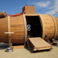 "Потаённое судно" Ефима Никонова (первая русская подводная лодка, XVIII век) :: Павел Зюзин