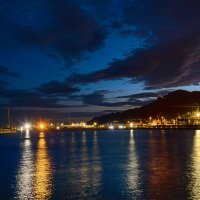 View of the night Port Salerno :: Сергей 